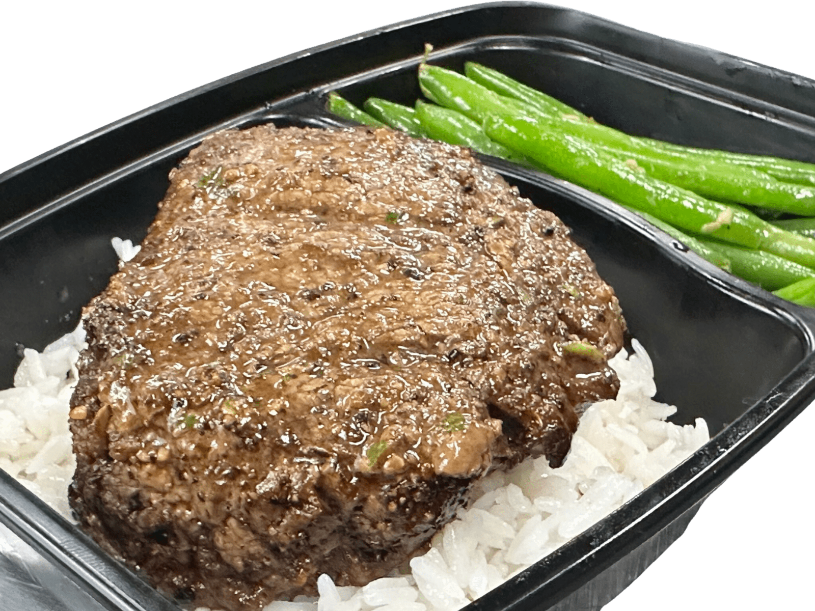 Grilled Steak with Jasmine Rice, Sauteed Green Beans - Whole Body Fuel
